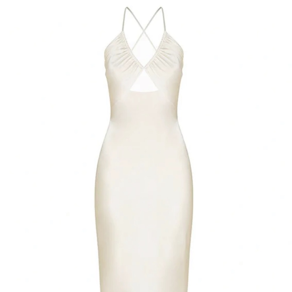 Shona Joy la lune ruched bodice maxi dress